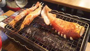 The ALL忘年会　海老イカ焼き